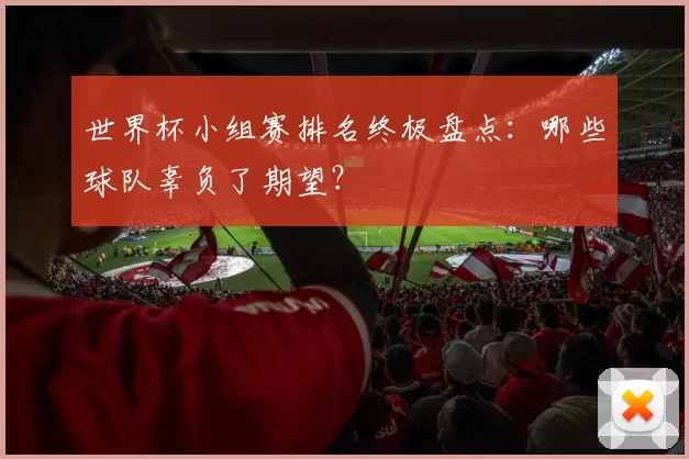 世界杯小组赛排名终极盘点：哪些球队辜负了期望？