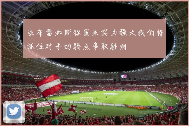法布雷加斯称国米实力强大我们将抓住对手的弱点争取胜利