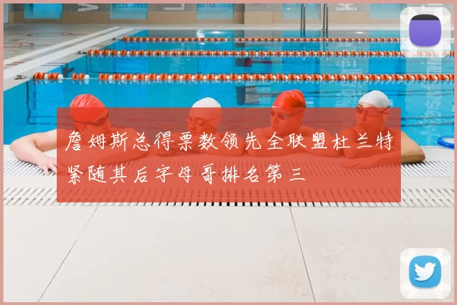 詹姆斯总得票数领先全联盟杜兰特紧随其后字母哥排名第三
