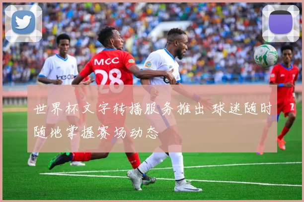 世界杯文字转播服务推出 球迷随时随地掌握赛场动态