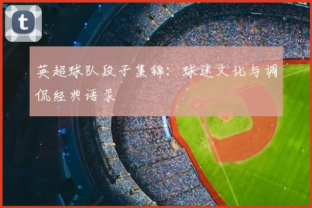 英超球队段子集锦：球迷文化与调侃经典语录