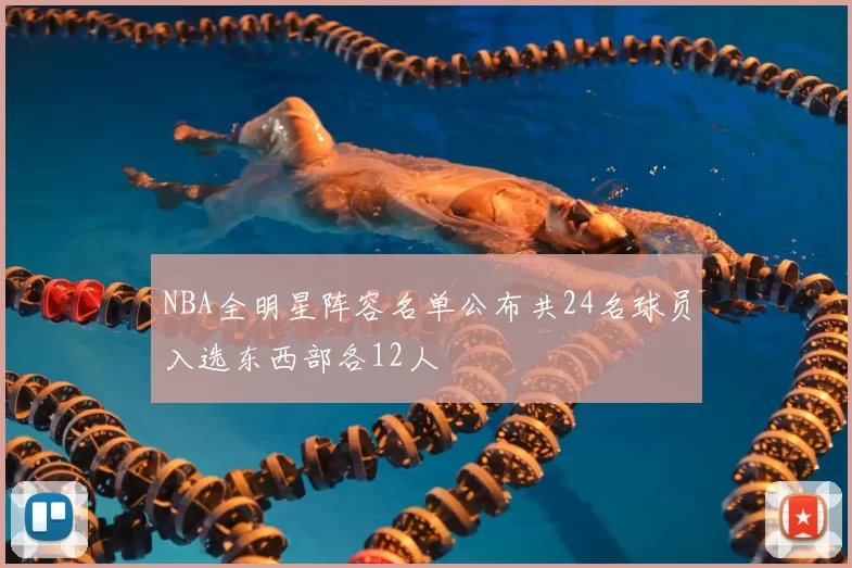 NBA全明星阵容名单公布共24名球员入选东西部各12人